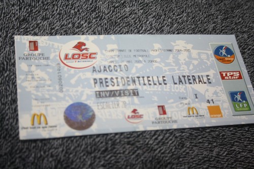 Ticket losc lille v ajaccio - losc,