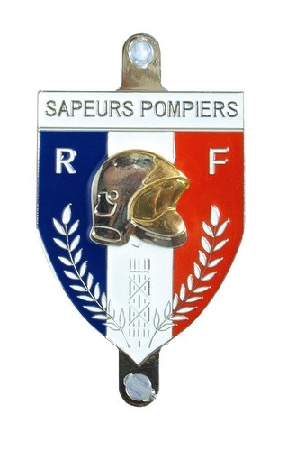 Plaque auto sapeurs pompier - plaque,
