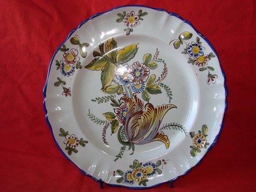 Assiette décorative faïence