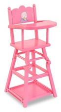 Chaise haute 2 en 1 Rose pour