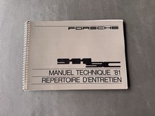 Manuel Technique Et Répertoire D’entretien Porsche 911 SC
