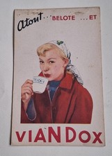 VIANDOX : Ancien carnet de points 1953 pour Jeu de belote