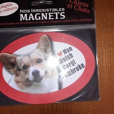 MAGNET CHIEN J'AIME MON WELSH CORGI PEMBROKE NEUF
