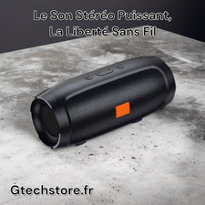 Enceinte Bluetooth portable double haut-parleur stéréo, lecture TF USB, radio FM