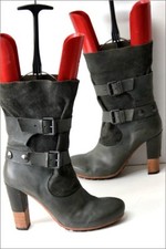 VIC MATIE Bottines Cuir Gris