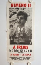 Affiche Corrida NIMENO II à FREJUS  1977 A. TERUEL - L.F. ESPLA