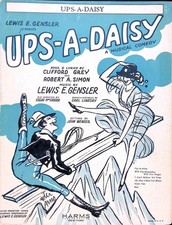 Ups A Daisy Sheet Music Lewis
