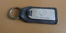 Ancien porte cle Automobile Mercedes Benz Métal et Cuir.