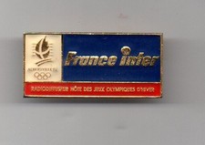 Pin's MEDIA FRANCE INTER époxy JO Albertville 92