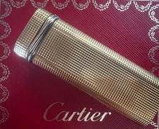 CARTIER Briquet Trinity Guilloché Plaqué Fonctionne Avec Étui Instructions