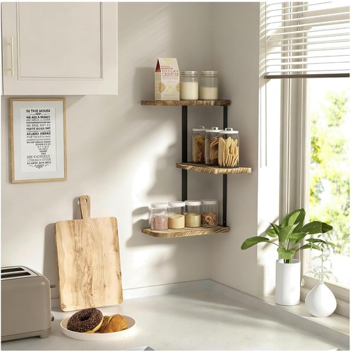 Rustic wood corner - rustic, 3