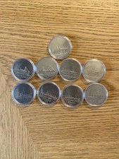 9 Médailles « Les Grands Transatlantiques » Collection Paquebot 