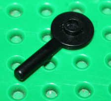 Lego Minifig Black Utensil Signal Paddle ref 3900 set 1593 6929 6957 6929 6941
