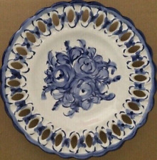 Assiette Vestal Alcobaca Portugal en céramique  ajourée