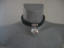 Collier noir grelot  CHOKER