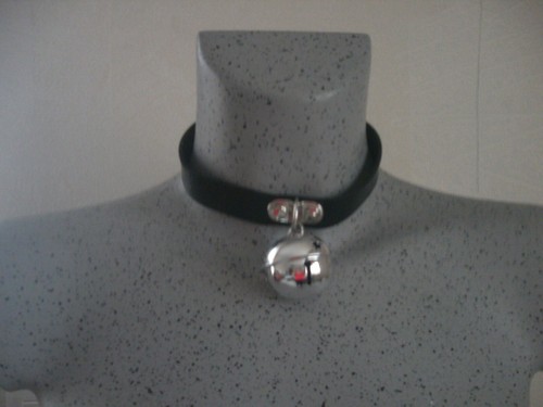Collier noir grelot choker - noir,