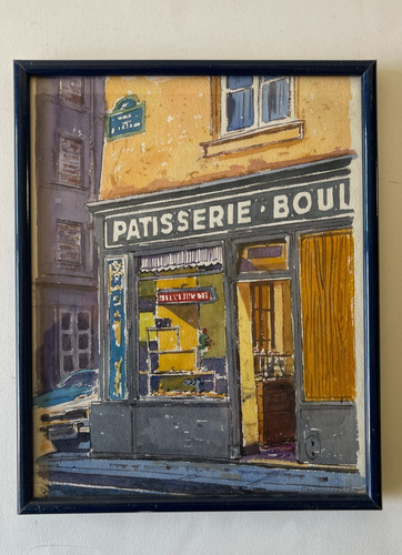 Aquarelle signée cawian - aquarelle,
