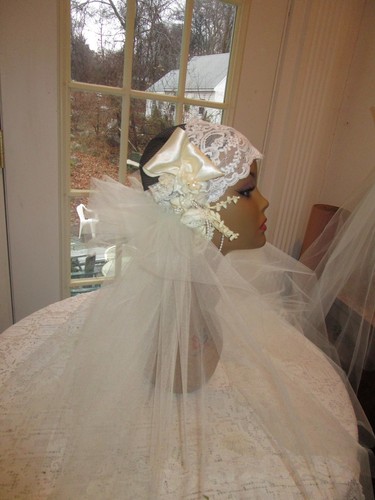Ivory flapper bridal headpiece - bridal,