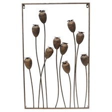 Cadre mural fraises fer 50x6x80cm