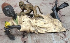 Sculpture Bronze Peinte à