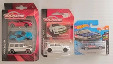 Lot 3 sets de voitures Majorette et hotwheel Volvo 850 golf gti mercedes porsche