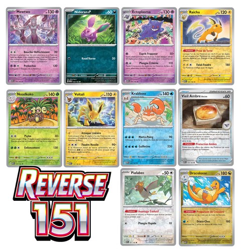 Carte pokémon reverse 151 - reverse,