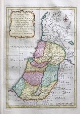 Carte De La Terre Sainte Israël Palestine Bachiene Gravure En Cuivre 1774