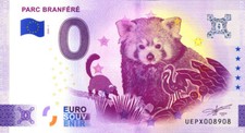 56 LE GUERNO Parc Branféré, Panda roux, 2024, Billet Euro Souvenir