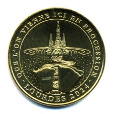65 LOURDES Que l'on vienne ici en procession, 2024, Monnaie de Paris