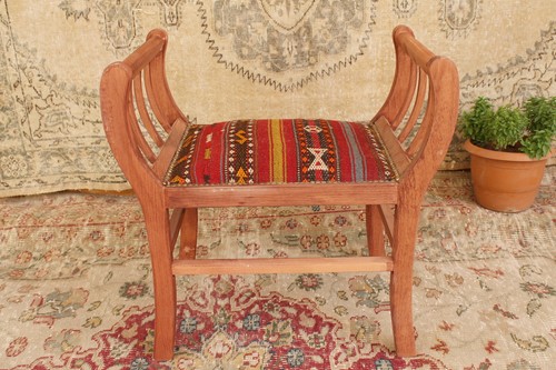 Banc turc vintage kilim - , fait