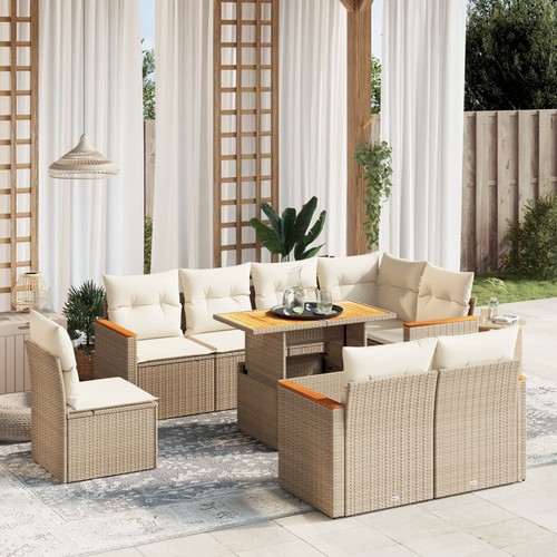 Salon jardin avec coussins - avec,