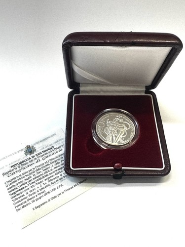 Pièce san marino argent 5 - san,