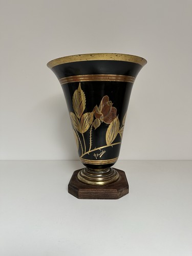 Vase urne dinanderie - en,