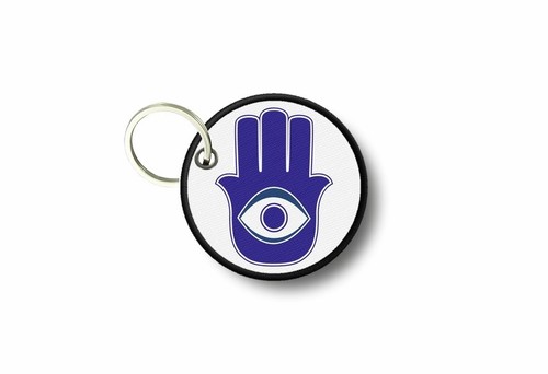 Porte cle cles clef brode