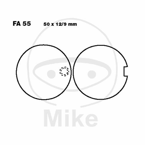 Paire plaquettes ebc fa055 - paire,