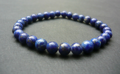 Bracelet perles lapis - bracelet,