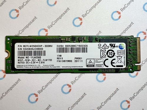 Ssd samsung pm961 - samsung, m.2
