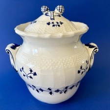 Boite ancienne faïence St Amand & Hamage Nord Barbeau bonbonnière Terre de fer