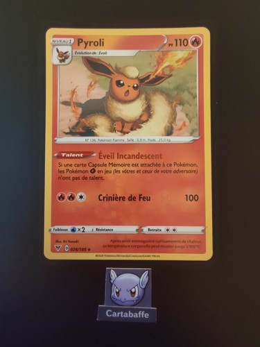 Carte pokémon pyroli - pokémon,