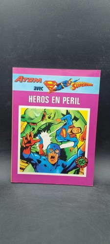 Atom avec superman héros - bd,