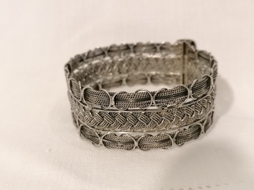 Bracelet ancien jonc argent - jonc, en