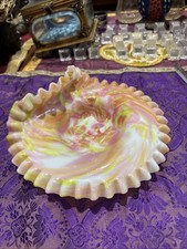 ancienne grande coupe vide poche en pâte de verre pantin  epoque XIXe