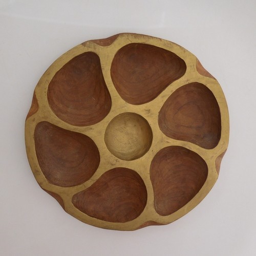 Assiette ronde compartiments