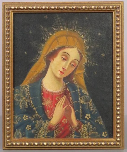Tableau ancien religieux huile - tableau,