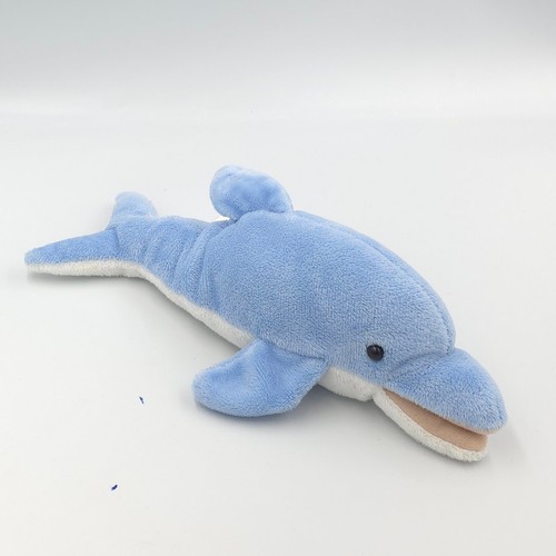 Doudou peluche dauphin - , bleu