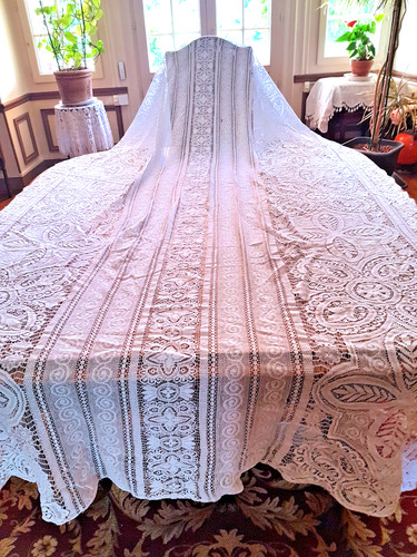 Rideau ancien dentelle - rideau,