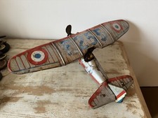 Rare Avion Ancien Jouet Tole Unis France Jep F255