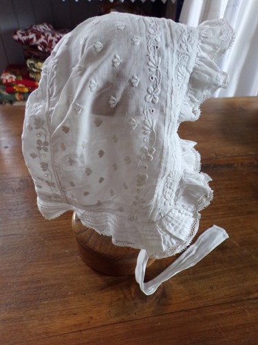 Coiffe ancienne blanche - coiffe,