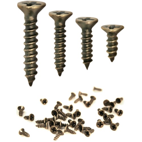 Vis bois vieilli 100pcs - , laiton