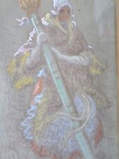 Vicente GIL FRANCO 1898-1959-Espagne-Boulogne sur mer-Gouache-signée-Porteloise